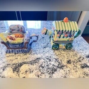 Colorful Ceramic Teapot and Cup Set